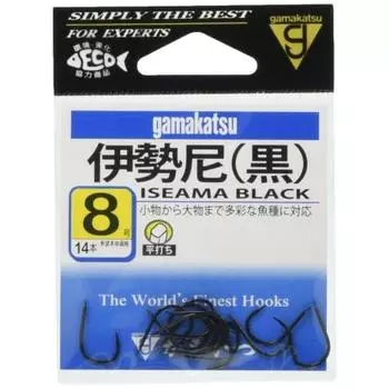 Gamakatsu Isemon (Black) No. 8 Black