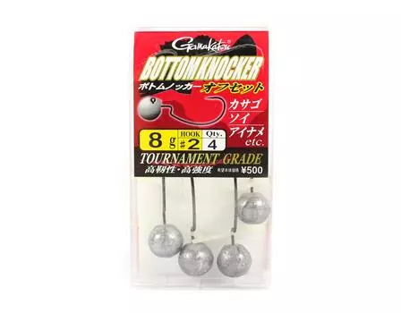 Gamakatsu Jig Head Bottom Knocker Offset 8 грамм Размер 2,4 В упаковке (9412)
