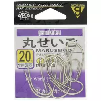 Gamakatsu Maruseigo Hook White No. 20 Fishhook