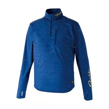 Gamakatsu NFZ Zip Shirt GM3728 Navy L тёмно-синий