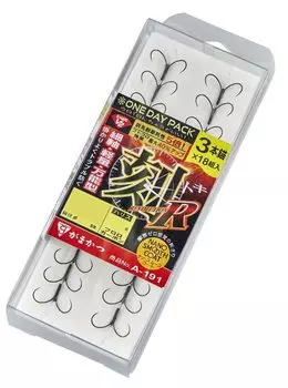 Gamakatsu One Day Pack V2 Toki R Smooth 3 якоря A191 G-HARD (Нано-покрытие) 7,5-1,2