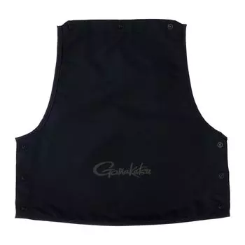 Gamakatsu Плавающий жилет GM2193 со съемной спинкой, ткань черного цвета, размер S