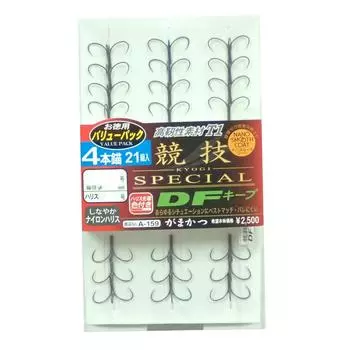 Gamakatsu Quattro Hook T1 Competition SP DF Keep 4 Anchors Value Pack Нет. 8 Нет. 1.7 21 пара A159 60046