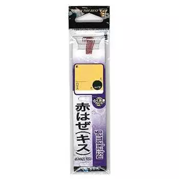 Gamakatsu Red Goby Hook with Thread (Kiss) No. 8-Harris 1 Fishhook