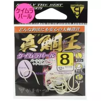 Gamakatsu Red Sea Bream King Keimura Pearl No. 8 68442