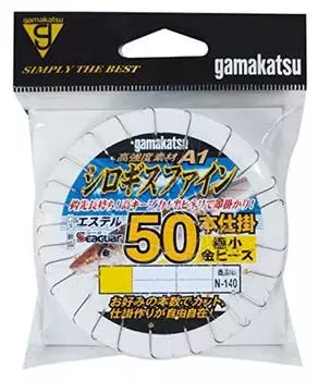 Gamakatsu Shirogis Fine 50 pieces tiny gold N140 (with beads) No. 6-Harris 1. 45706-6-1-07