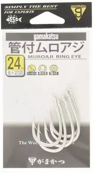 Gamakatsu Single Hook Черная ставрида (С трубой) нет. 24 5 шт. Серебро 12824