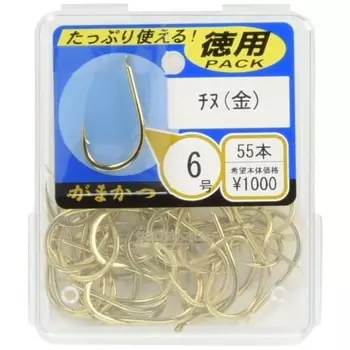 Gamakatsu Single Hook Chinu The Box Нет. 3 63 шт. Золото 66718