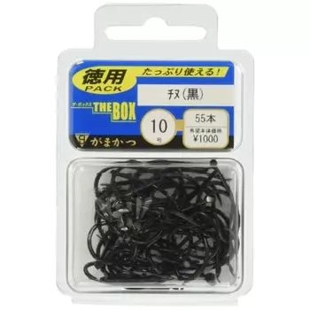 Gamakatsu Single Hook Chinu The Box No. 6 70 Pieces Black