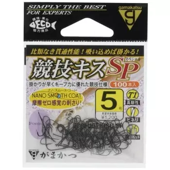 Gamakatsu Single Hook T1 Competition Kiss Special Нет. 8 100 шт. 68487