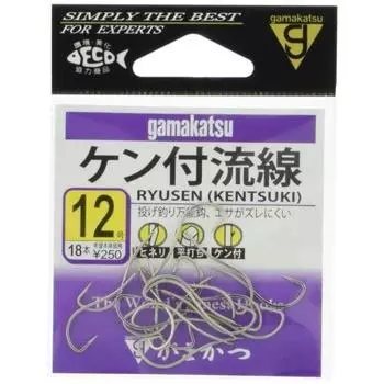 Gamakatsu Streamline Hook с Ken White No.. 12 Рыболовный крючок
