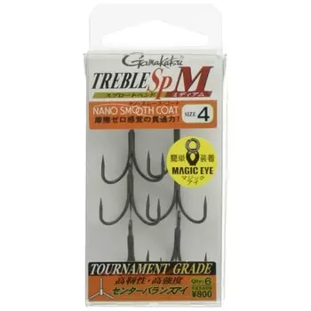 Gamakatsu Treble Hook Rose Treble SP-M (Nano Smooth Coat) #4