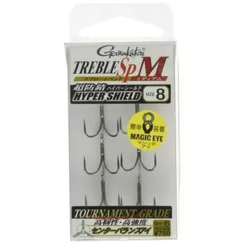 Gamakatsu Treble Hook Rose Treble SP-M (Hyper Shield) #8
