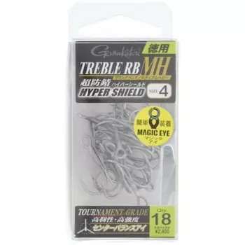 Gamakatsu Treble Hook Rose Value Treble RB-MH (ГЭС) # 4