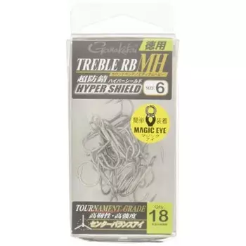 Gamakatsu Treble Hook Rose Value Treble RB-MH (ГЭС) # 6