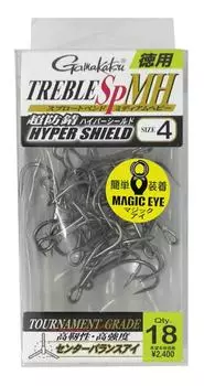 Gamakatsu Treble Hook Rose Value Treble SP-MH (ГЭС) # 4