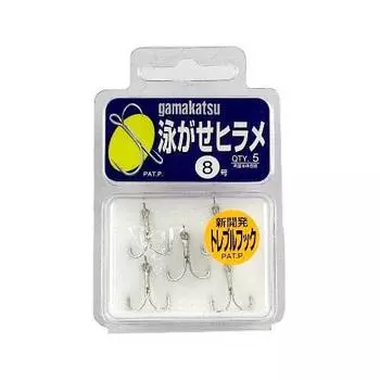 Gamakatsu Triple Hook Swim Flounder Нет. 8 5 шт. Белый 66800