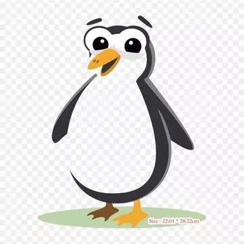 Gambar Hewan Kartun Пингвин Ковальский термопереносная печать виниловые нашивки наклейки для одежды DIY аппликации моющиеся нашивки