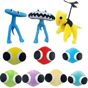 Игра Анимация Rainbow Friends 2 Rainbow Friends Глава Периферийные Динозавры Мягкие Игрушки