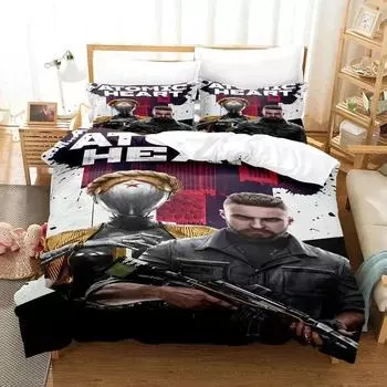 Game Atomic Heart Bedding Set Duvet Cover Bed Set Quilt Cover Pillowcase Comforter king Queen Size Boys Adult Bedding Set 70x133cm 2pcs