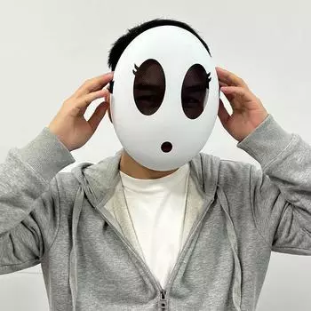 Game Bros Shy Guy Mask Косплей Смешные Унисекс Детские Мальчики Девочки Adlut Пластиковые Маски Хэллоуин Карнавал Вечеринка Костюм Реквизит