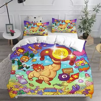 Game Burrito Bison:Launcha Libre Bedding Sets Comforter Quilt Bed Cover Duvet Cover Pillow Case 2-3 Pieces Sets Kids Adult Size EU Twin 135x200cm