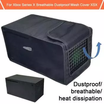 Game Console Dust Cover Waterproof Wear Resistant Full Protection Visible Design Game Console Transverse чёрный