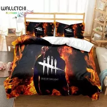 Game Day By Daylight Bedding Set Single Twin Full Queen King Size Bed Set Adult Kid Bedroom 3D Print Bedding Gift EU Single 135x200cm