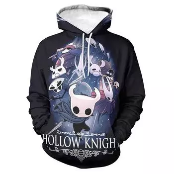 Game Hollow Knight Графические толстовки Модные повседневные толстовки с капюшоном для мужчин Уличная одежда Детские пуловеры Оверсайз Спортивный костюм с капюшоном Ropa S