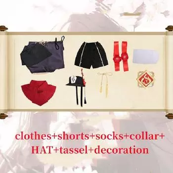 Game Impact Genshin Hu Tao Keqing Klee Cosplay Costume Halloween Party Supplies Hu Tao,S