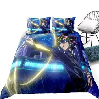 Game King Miss Mr Duvet Cover Set King Queen Double Full Twin Single Size Bed Linen Set EU single(135x200cm)