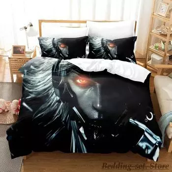 Game Metal Gear Rising Revengeance Bedding Set Single Twin Full Queen King Size Bed Set Adult Kid Bedroom Duvetcover Sets 70x133cm 2pcs