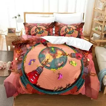 Game My Singing Monsters Bedding Set Single Twin Full Queen King Size Bed Set Adult Boys Bedroom Duvet cover Sets Home Textiles EU single(135x200cm)
