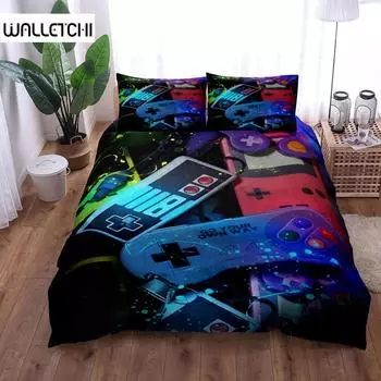 Game Time Duvet Cover Set King Queen Double Full Twin Single Size Bed Linen Set EU single(135x200cm)