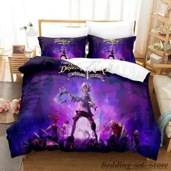 Game Tiny Tina s Wonderlands Bedding Set Single Twin Full Queen King Size Bed Set Adult Kid Bedroom Duvetcover Sets Anime EU Single 135x200cm