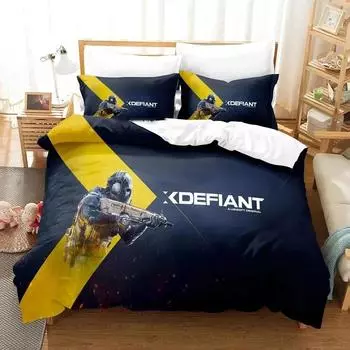 Game XDefiant Bedding Set Duvet Cover Bed Set Quilt Cover Pillowcase Comforter king Queen Size Boys Adult Bedding Set 70x133cm 2pcs