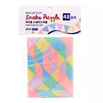 Gameology playte macaron змея головоломка 48 частей куб, корейские популярные головоломки