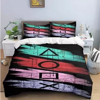 Gamer Controller Print Bedding Sets Exquisite Bed Supplies Set Duvet Cover Bed Comforter Set Bedding Set Luxury Birthday Gift EU single(135x200cm)