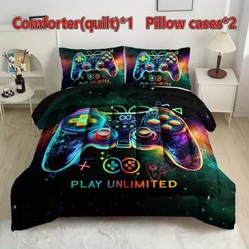 Games printed Red Texture Bedding Set 3D Printed Duvet Cover With Pillowcase Twin Queen King Full size Bedclothes Bedroom Decor EU Single 135x200cm