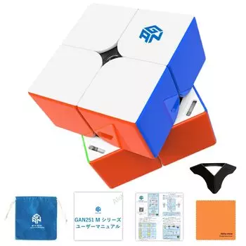 GAN251 M Leap UV Competition Cube Руководство по эксплуатации Японская версия Процедура сборки Руководство по чистке подставки Магнитная наклейка Без наклейки GANCUBE M Leap