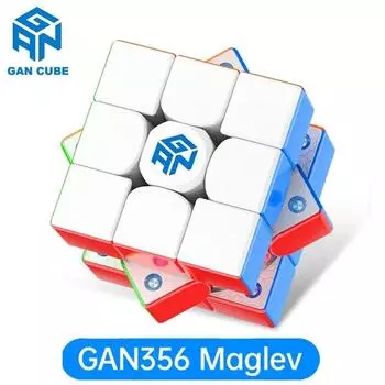 GAN356M Maglev Magic Cube 3x3x3 профессиональная скоростная головоломка магнитная GAN 356M 33 детская игрушка 3x3x3 GAN356 M оригинальный Cubo Magico
