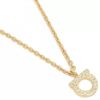 Gancino Salvatore Ferragamo 760131 696654 Ferragamo ожерелье Аксессуары для женщин S Gancini Gold