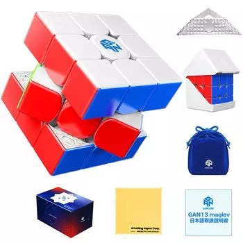GANCUBE GAN 13 Maglev без наклеек 3 x 3 Gancube Mini Cube 3 x 3 x 3 Игрушка-головоломка без наклеек Пластик 56 мм Японское руководство [Более 0,1 секунды] (стоять,