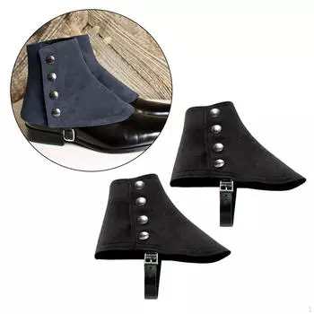 Гангстерские гетры на день рождения в винтажном стиле 1920-х годов, средневековые пиратские бахилы серый