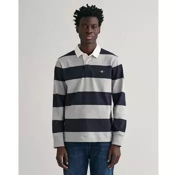 Gant Reg Shield Barstripe Heavy Rugger поло с длинными рукавами XL