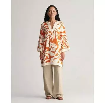 Gant Rel Palm Print Caftan блузка с длинным рукавом 34