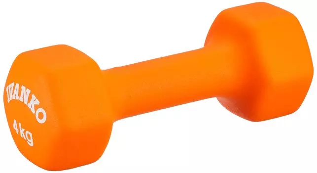 Гантель неопреновая ИВАНКО 4 кг ИВД-4