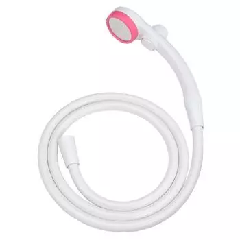 Gaona Эта душевая головка и шланг для воды Extra Thin Stop Hole Soft to the Soft to the Compatible with Low Water Set, Save, (Душ 0,3 мм, Прикосновение, Прикосновение, розовый