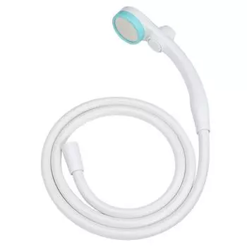 Gaona Эта душевая головка и шланг для воды Extra Thin Stop Hole Soft to the Soft to the Compatible with Low Water Set, Save, (Душ 0,3 мм, Прикосновение, Прикосновение, синий
