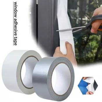 Gap Draught Excluder Noise Insulation Adhesive Foam Tape Door Sealing Strip Window Sealing Tape серебряный